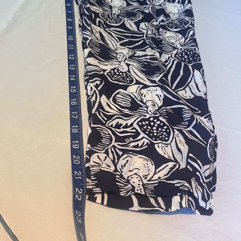 Ken Done Art To Wear Vintage 2 Piece Set Floral Chevron Rayon Pants Top Small - Picture 5 of 16